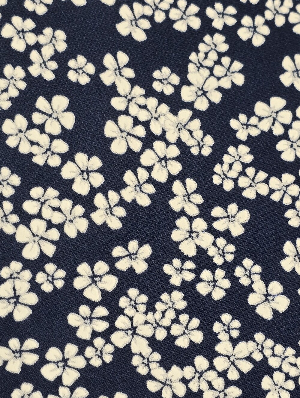 MSK Navy Blue White Floral Polo Half Zip Shift Dress Size M - Picture 6 of 10
